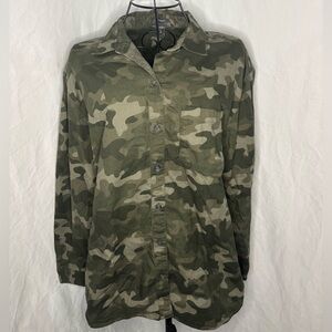 Eddie Bauer Boyfriend Fit Camo Shirt